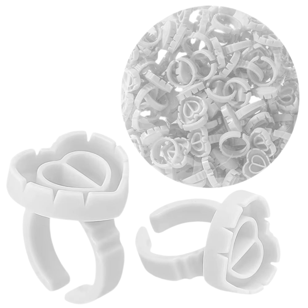 Eyelash Glue Rings- 100 Pack